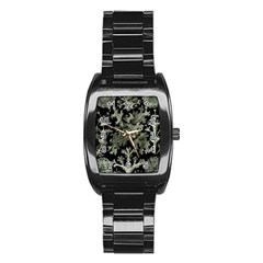 Weave Haeckel Lichenes Photobionten Stainless Steel Barrel Watch