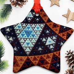 Fractal Triangle Geometric Abstract Pattern Ornament (star)