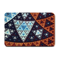 Fractal Triangle Geometric Abstract Pattern Small Doormat