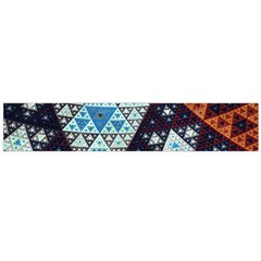 Fractal Triangle Geometric Abstract Pattern Large Premium Plush Fleece Scarf 