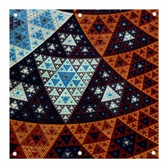 Fractal Triangle Geometric Abstract Pattern Banner And Sign 3  X 3  by Cemarart