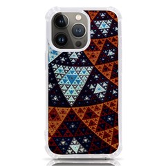 Fractal Triangle Geometric Abstract Pattern Iphone 13 Pro Tpu Uv Print Case by Cemarart