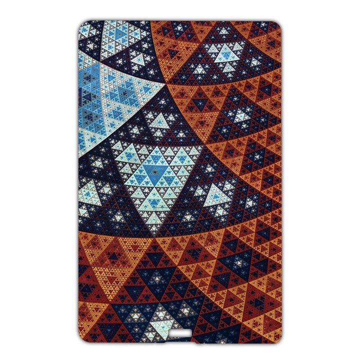 Fractal Triangle Geometric Abstract Pattern Name Card Style USB Flash Drive