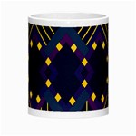 Line Square Pattern Violet Blue Yellow Design Morph Mug Center