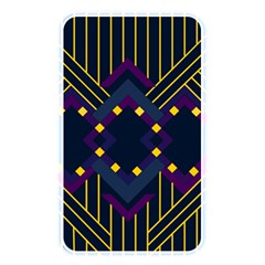 Line Square Pattern Violet Blue Yellow Design Memory Card Reader (rectangular) by Ravend