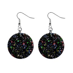 Universe Star Planet Galaxy Mini Button Earrings by Ravend