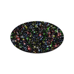 Universe Star Planet Galaxy Sticker (oval) by Ravend