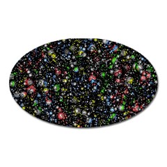 Universe Star Planet Galaxy Oval Magnet by Ravend