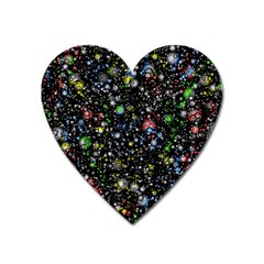 Universe Star Planet Galaxy Heart Magnet by Ravend