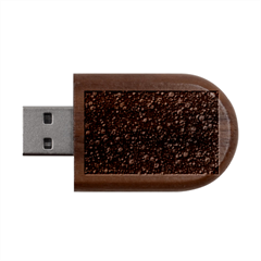 Universe Star Planet Galaxy Wood Oval Usb Flash Drive by Ravend