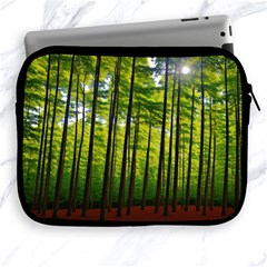 Green Forest Jungle Trees Nature Sunny Apple Ipad 2/3/4 Zipper Cases by Ravend