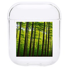 Green Forest Jungle Trees Nature Sunny Hard Pc Airpods 1/2 Case by Ravend