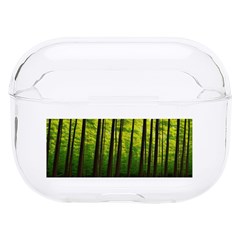 Green Forest Jungle Trees Nature Sunny Hard Pc Airpods Pro Case by Ravend