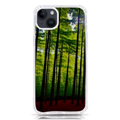 Green Forest Jungle Trees Nature Sunny Iphone 14 Plus Tpu Uv Print Case by Ravend