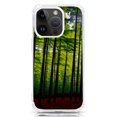 Green Forest Jungle Trees Nature Sunny Iphone 14 Pro Tpu Uv Print Case by Ravend