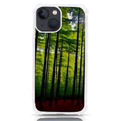 Green Forest Jungle Trees Nature Sunny Iphone 13 Mini Tpu Uv Print Case by Ravend