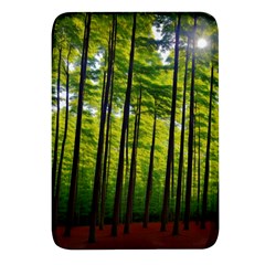 Green Forest Jungle Trees Nature Sunny Rectangular Glass Fridge Magnet (4 Pack) by Ravend