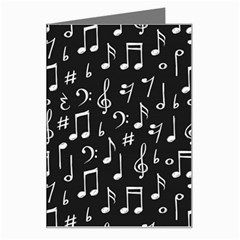 Chalk Music Notes Signs Seamless Pattern Greeting Card by Ravend