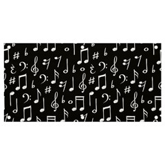 Chalk Music Notes Signs Seamless Pattern Banner And Sign 4  X 2  by Ravend