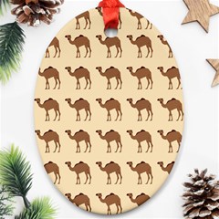 Camel Pattern Design Clothing Ornament (oval)