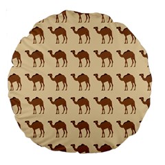 Camel Pattern Design Clothing Large 18  Premium Round Cushions by Proyonanggan