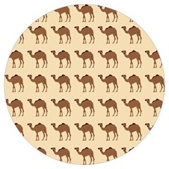 Camel Pattern Design Clothing Round Trivet by Proyonanggan