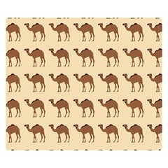 Camel Pattern Design Clothing Premium Plush Fleece Blanket (small)