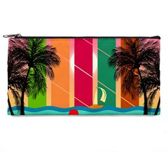 Digital Graphic Clip Art Beach Pencil Case by Proyonanggan