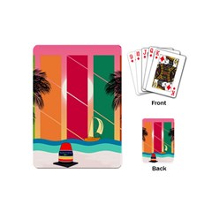 Digital Graphic Clip Art Beach Playing Cards Single Design (mini)