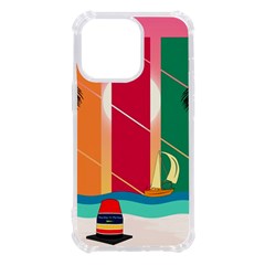 Digital Graphic Clip Art Beach Iphone 13 Pro Tpu Uv Print Case by Proyonanggan