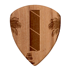 Digital Graphic Clip Art Beach Wood Guitar Pick (set Of 10) by Proyonanggan