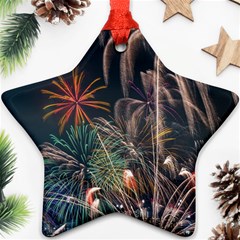 Firework Fireworks Display Lake Ornament (star)