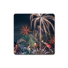 Firework Fireworks Display Lake Square Magnet by Proyonanggan