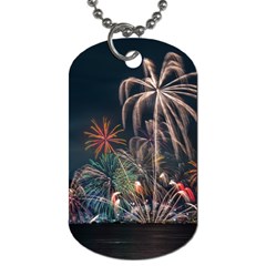 Firework Fireworks Display Lake Dog Tag (two Sides) by Proyonanggan