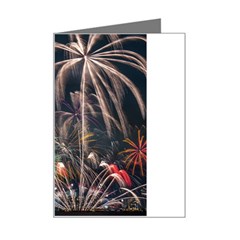 Firework Fireworks Display Lake Mini Greeting Card by Proyonanggan