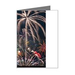 Firework Fireworks Display Lake Mini Greeting Card Left