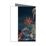 Firework Fireworks Display Lake Mini Greeting Card Right