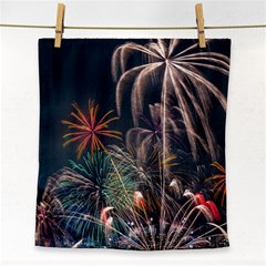 Firework Fireworks Display Lake Face Towel by Proyonanggan