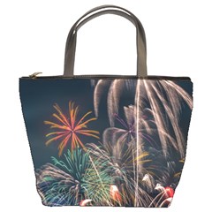 Firework Fireworks Display Lake Bucket Bag by Proyonanggan