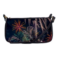 Firework Fireworks Display Lake Shoulder Clutch Bag by Proyonanggan