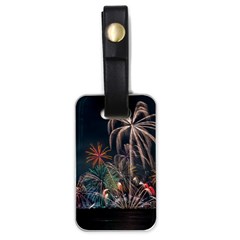 Firework Fireworks Display Lake Luggage Tag (one Side) by Proyonanggan