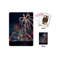 Firework Fireworks Display Lake Playing Cards Single Design (mini)