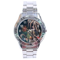 Firework Fireworks Display Lake Stainless Steel Analogue Watch by Proyonanggan