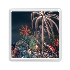 Firework Fireworks Display Lake Memory Card Reader (square)