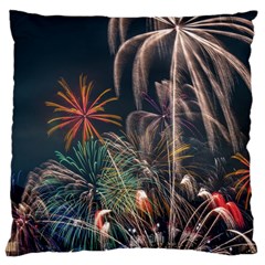 Firework Fireworks Display Lake Large Cushion Case (one Side) by Proyonanggan