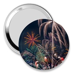 Firework Fireworks Display Lake 3  Handbag Mirrors by Proyonanggan