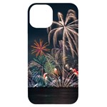 Firework Fireworks Display Lake iPhone 14 Black UV Print Case Front