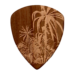 Firework Fireworks Display Lake Wood Guitar Pick (set Of 10) by Proyonanggan