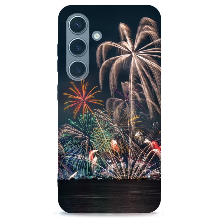 Firework Fireworks Display Lake Samsung Galaxy S24 6.2 Inch Black TPU UV Case