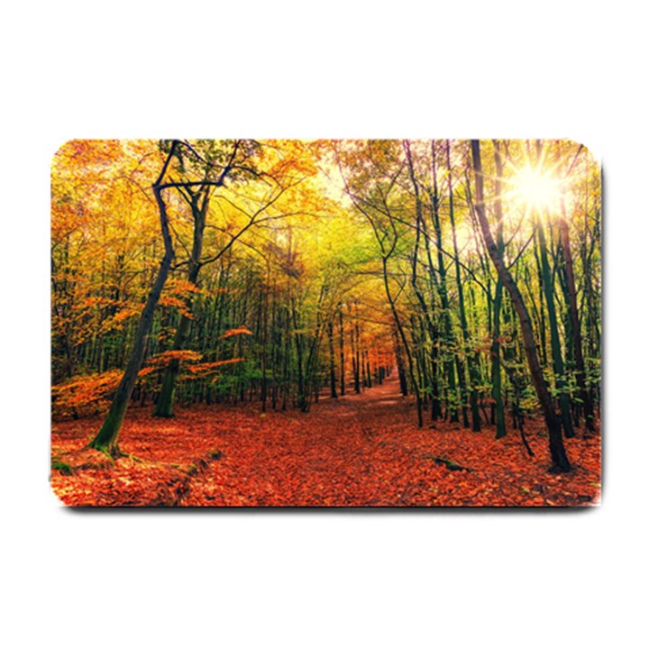 Forest Woods Autumn Nature Small Doormat